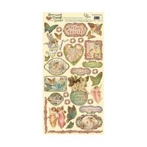  Crafty Secrets Heartwarming Vintage Cardstock Stickers 6 