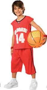 Deluxe Troy Bolton Red Basketball Costume 12 14 NWT  