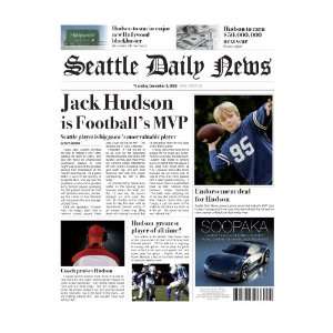    Personalized Fake Newspaper Page   MVP Football