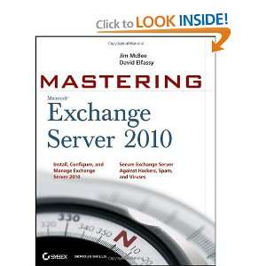   Mastering Microsoft Exchange Server 2010 [Paperback] Jim McBee Books