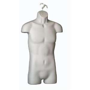  Male W/ Hips Mannequin Form Manniquin Dress White Arts 