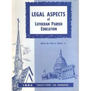 Legal Aspects of Lutheran Parish Education  Books