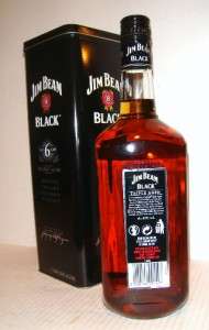 Jim Beam Black Triple Aged Bourbon Whiskey 1L w/tin  