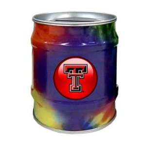  Texas Tech Red Raiders NCAA Tie Dye Tin Bank Sports 
