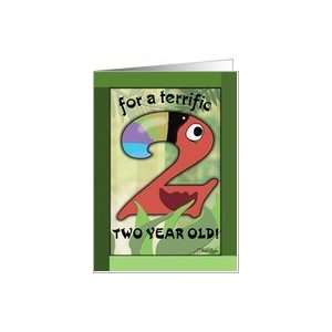   Terrific 2 year old  Number Two Shaped Toucan Card: Toys & Games