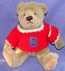 GUND BIALOSKY BEAR 1982 RED SWEATER 11 K 3 SERIES~BG14  