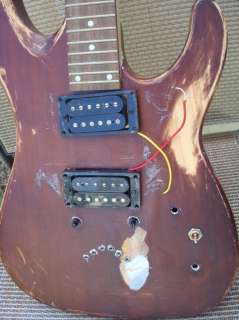 OLD DEAN ELECTRIC GUITAR   RIGHT HANDED   PROJECT OR WALL ORNAMENT 