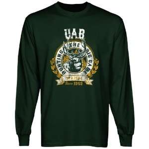 UAB Blazers Big Game Long Sleeve T Shirt   Green  Sports 
