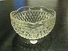 Vintage Indiana Glass DIAMOND POINT Footed Candy Dish Bowl