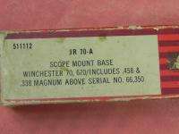 US VINTAGE REDFIELD 511112 JR70 A SCOPE MOUNT BASE  