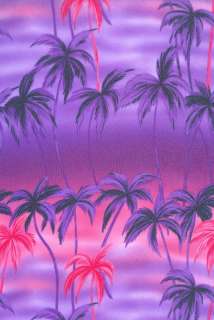 New Palm Trees print on Sheer Poly fabric 60W  
