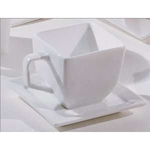 Ten Strawberry Street Whittier Square  4 Oz Cup And Saucer  Set of 6 