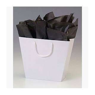  White Matte Laminated Trapezoid Euro Shoppers. Sold by the 