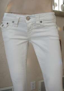 NWT True Religion womens Billy super T jeans in optic white  