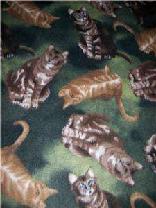   and Warm Green Kitty Cat Infant Toddler Fleece Blanket Throw Lap Couch