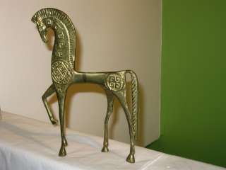 Mid Century Frederick Weinberg Brass Horse Stallion Roman  