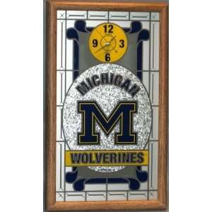Zameks Michigan Wolverines NCAA Licensed Wall Clock:  