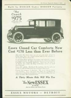 Lot of 1920s ESSEX Automobile Vintage GREAT Ads   15  