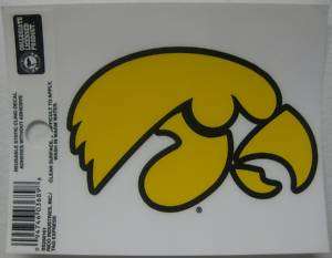 University of Iowa Hawkeyes Static Cling Sticker   NCAA  
