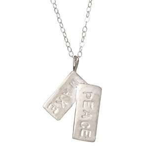 Make Peace Necklace (Sterling Silver)