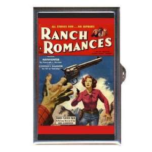  RANCH ROMANCES WESTERN PULP PIN UP Coin, Mint or Pill Box 