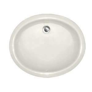   19x16 Oval Shape Undermount Bathroom Sink and 0 Faucet Holes 880
