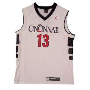 Nike Cincinnati Bearcats #13 White Replica Basketball Jersey  