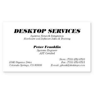  Desktop Services Business Cards: Office Products