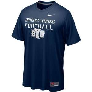 BYU Cougars Bench Press T Shirt (Navy):  Sports & Outdoors