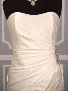 AUTHENTIC Anne Barge La Fleur LF196 Silk Satin Ivory Couture Bridal 