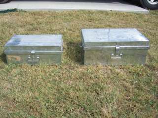 METAL BOXES foot locker shipping trunk storage dewalt tools container 