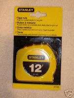 12 Stanley Tape Measure, # 30 485 new in package  