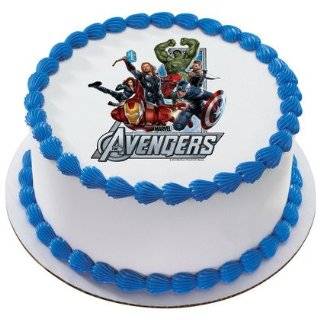 The Avengers Marvel Super Heroes Personalized Edible Cake Image Topper