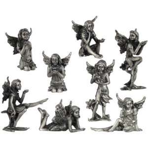 Pewter Figurine Mini Fairies (set of 8) 