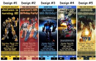 Transformers Bumblebee ~ Birthday Party Ticket Invitations, Supplies 