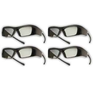  LG Compatible Rechargeable Shutter Glasses 4 Pack for Your 