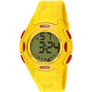   Multi Function Green Digital Dial Yellow Rubber: Sports & Outdoors