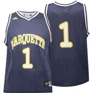  Marquette Golden Eagles Basic  No. 1  Basketball Jersey 