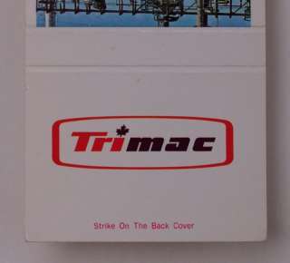 1980s? Matchbook Trimac Tanker Truck Calgary AB Canada  