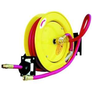   Automatic Open Hose Reel With 250 PSI 1/2 x 50 Red Rubber Air Hose
