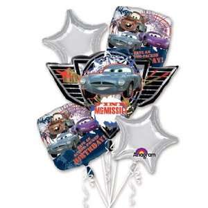  Cars Happy Birthday Balloon Bouquet: Toys & Games