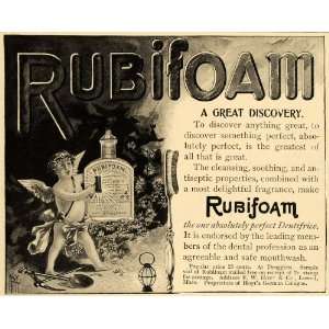  1899 Ad Rubifoam Tooth Fairy Powder Dentifrice E W Hoyt 