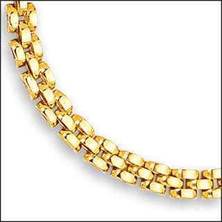 Beautiful 14K Solid Gold Panther Link Chain Necklace  