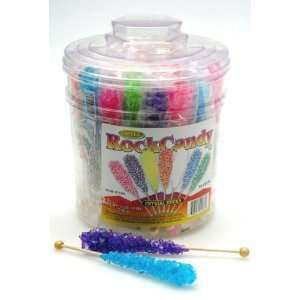 Rock Candy Assorted Crystal Sticks Individually Wrapped   30ct Tub 