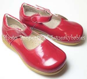 Girls Shoes Non Squeaky Red Patent Leather Big Girl Mary Jane Holiday 