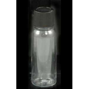  1oz Clear Plastic Bottle Ribbed Cap (L1CP)  : Office 