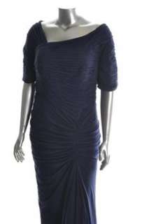 Tadashi Shoji NEW Plus Size Versatile Dress Blue BHFO Ruched 3X  