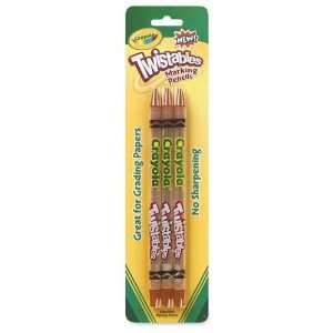 Crayola LLC   Twistable Marking Pencils, 2mm Lead, 3/PK, Red  Toys 