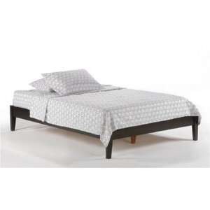  Full Size Basic Platform Bed Frame in Dark Chocolate 