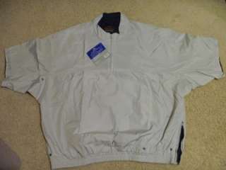 NWT MENS WATER AND WIND RESISTANT GOLF WIND SHIRT XXL  